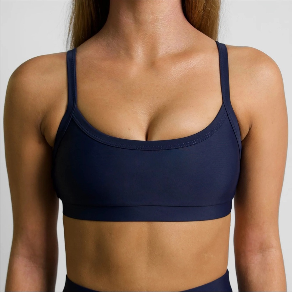 TYLER Navy Sporty Bikini Top